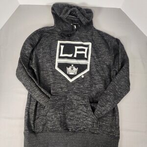 Rinky‎ LA Kings NHL Hockey Hoodie Charcoal Gray Space Dye Marled Mens Medium